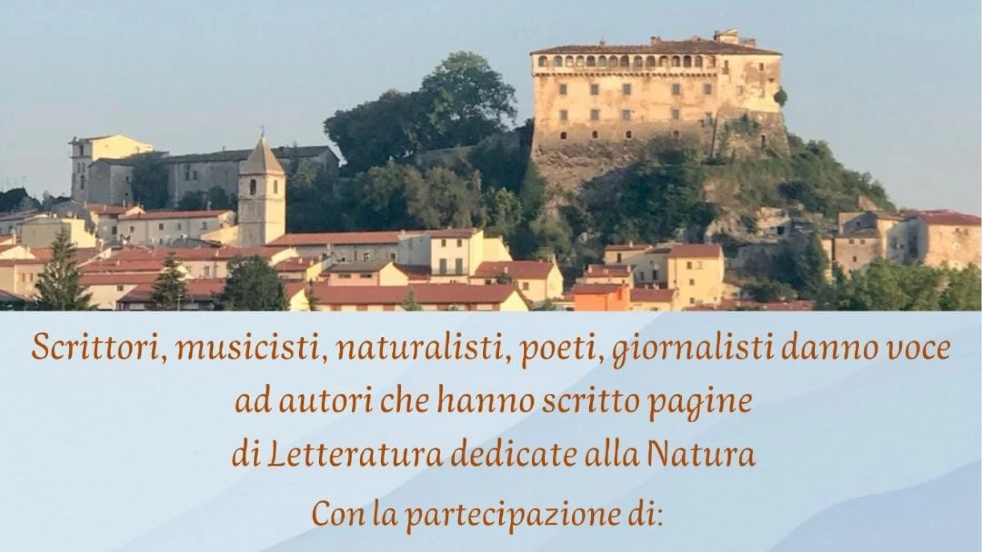 Pescolanciano: nel pomeriggio la prima edizione del Reading ispirato dalla Natura.